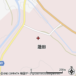 福島県伊達市霊山町石田蓬田29-3周辺の地図