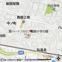 福島県福島市野田町台68周辺の地図