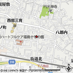 福島県福島市野田町台46周辺の地図