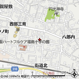 福島県福島市野田町台48周辺の地図