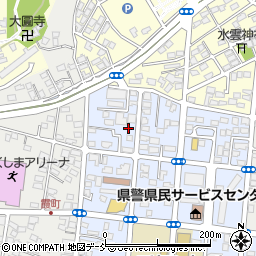 福島県福島市山下町周辺の地図