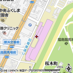 福島競馬場周辺の地図