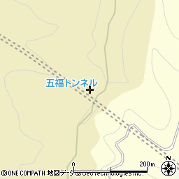 五福トンネル周辺の地図