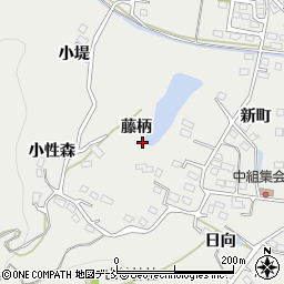福島県福島市山口藤柄周辺の地図