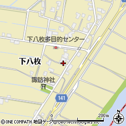 新潟県新潟市南区下八枚389周辺の地図