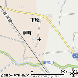 福島県相馬市坪田柳町周辺の地図