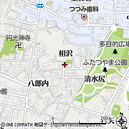 福島県福島市野田町（相沢）周辺の地図