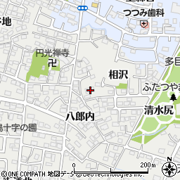 福島県福島市野田町八郎内55周辺の地図