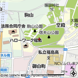 福島県福島市太子堂周辺の地図