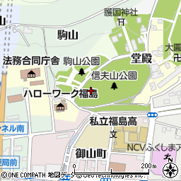 福島県福島市太子堂周辺の地図