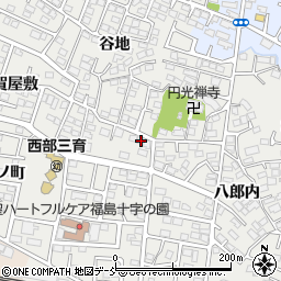 福島県福島市野田町台87周辺の地図