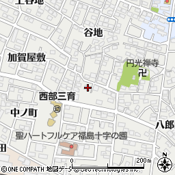 福島県福島市野田町台92周辺の地図