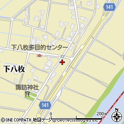 新潟県新潟市南区下八枚2014-1周辺の地図