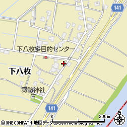 新潟県新潟市南区下八枚395周辺の地図