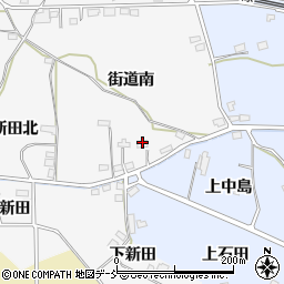 福島県福島市下野寺街道南周辺の地図