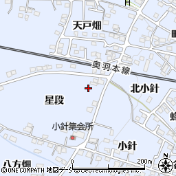 福島県福島市笹木野（星段）周辺の地図