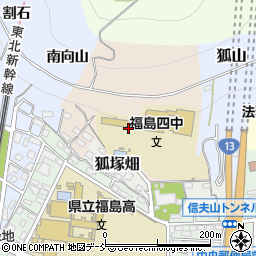 福島県福島市南平周辺の地図