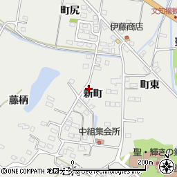 福島県福島市山口新町周辺の地図