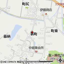 福島県福島市山口（新町）周辺の地図