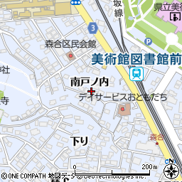 福島県福島市森合南戸ノ内周辺の地図