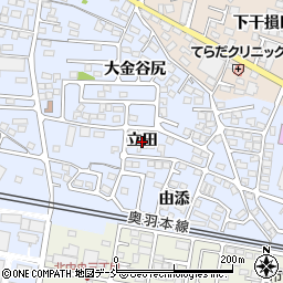 福島県福島市笹木野（立田）周辺の地図