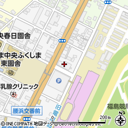 日本中央競馬会福島競馬場周辺の地図