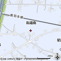 福島県福島市笹木野街道南周辺の地図