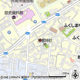 福島県福島市春日町周辺の地図