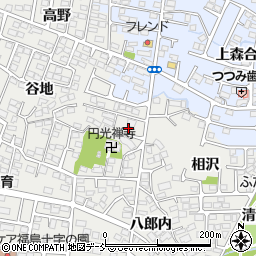 福島県福島市野田町寺ノ内周辺の地図
