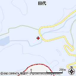 福島県伊達市保原町富沢下田代周辺の地図