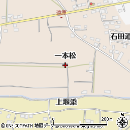 福島県福島市町庭坂一本松周辺の地図