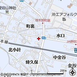 福島県福島市笹木野町裏4周辺の地図