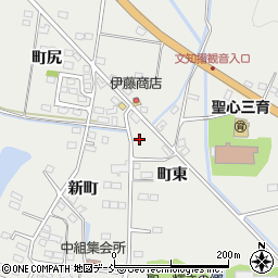 福島県福島市山口町東周辺の地図