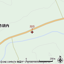 福島県伊達市霊山町下小国海呑前周辺の地図
