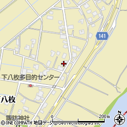 新潟県新潟市南区下八枚329周辺の地図