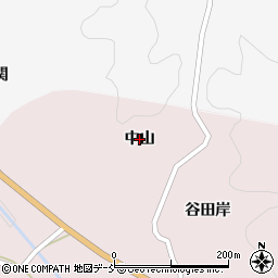 福島県伊達市霊山町石田（中山）周辺の地図