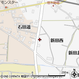 福島県福島市下野寺（新田西）周辺の地図