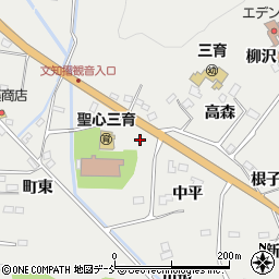福島県福島市山口梅本周辺の地図