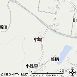 福島県福島市山口（小堤）周辺の地図