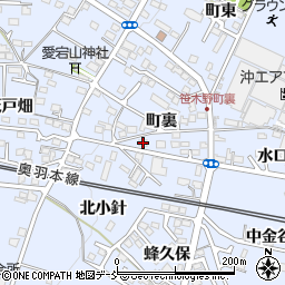 福島県福島市笹木野町裏15周辺の地図