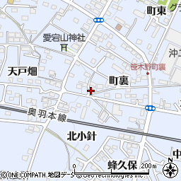 福島県福島市笹木野町裏17周辺の地図