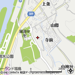福島県福島市山口宮脇周辺の地図