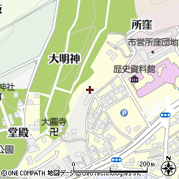 福島県福島市狩野周辺の地図