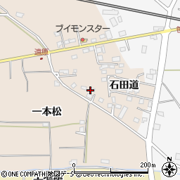 福島県福島市町庭坂（石田道）周辺の地図