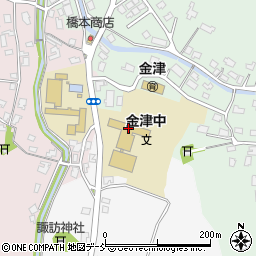新潟市立金津中学校周辺の地図