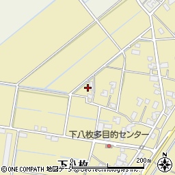 新潟県新潟市南区下八枚周辺の地図