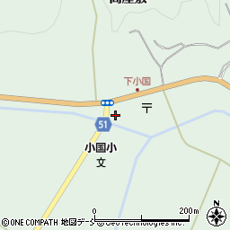 福島県伊達市霊山町下小国高屋敷45-1周辺の地図