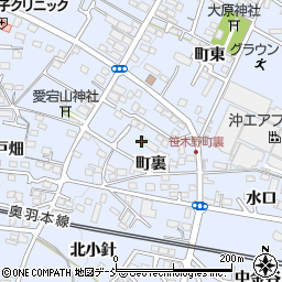 福島県福島市笹木野町裏周辺の地図