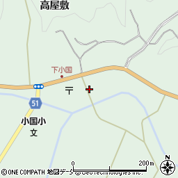 福島県伊達市霊山町下小国高屋敷4周辺の地図