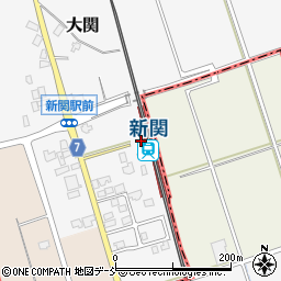 新関駅周辺の地図